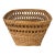 Vintage 1960s Wicker Wastebasket For Sale