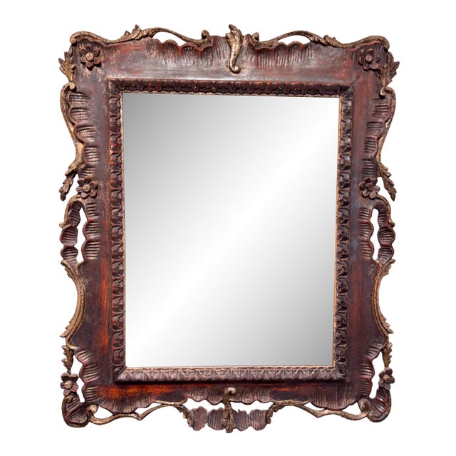 19th Century Italian Carved Mirror For Sale