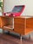 1960s Mid-Century Modern Teak Coffee Table With Beveled Glass — Record Cabinet, Turntable Stand, Media Console and Low Credenza For Sale - Image 10 of 12