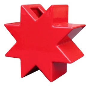1970s "Hsing" Vase Designed by Ettore Sottsass Red