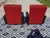 Vintage Red and Black Chairs with Compass Feet, 1970s, Set of 2 For Sale - Image 13 of 18