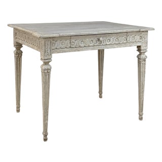18th Century Swedish Painted Center Table ~ Writing Desk For Sale