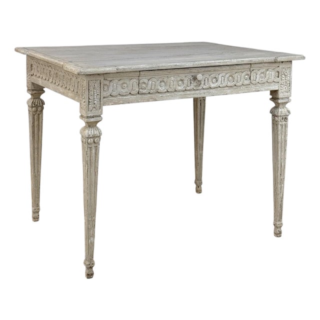 18th Century Swedish Painted Center Table ~ Writing Desk For Sale