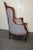 Wood Louis XV Intricately Carved Walnut Love Bird Wing Chair For Sale - Image 7 of 9