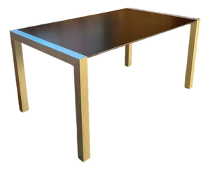 Extendable Dining Table - Black Top, Aluminum Base - Attributed to Kristalia Sushi