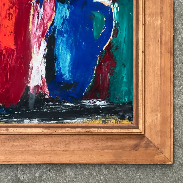 Andre Van Der Vossen, Mid-Century Abstract Composition, 1960s, Mixed Media on Paper For Sale - Image 4 of 9