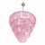 Mid-Century Modern Italian Contemporary Modern Pink Sanded "Petals" Murano Style Glass Chandelier For Sale - Image 3 of 7