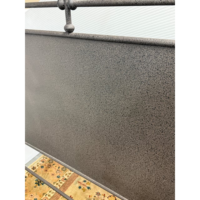 Metal Queen Size Restoration Hardware French Academie Bed Frame For Sale - Image 7 of 12