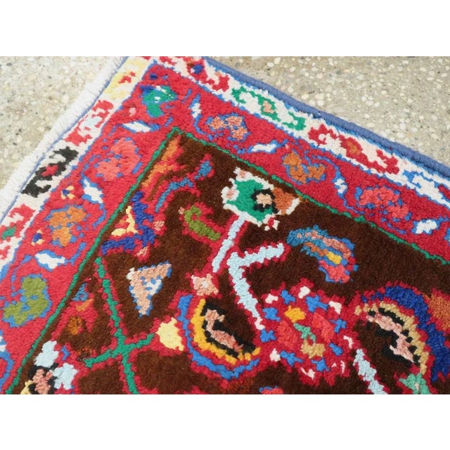 Mid 20th Century Vintage Persian Hamadan Rug – Size: 1' 9" X 2' 7" For Sale - Image 5 of 8