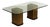 Mastercraft Hollywood Regency Brass and Glass Pedestal Dining Table For Sale