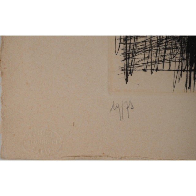 Bernard Buffet, Brittany, The Bell Tower of Sauzon, Original Engraving For Sale - Image 5 of 6