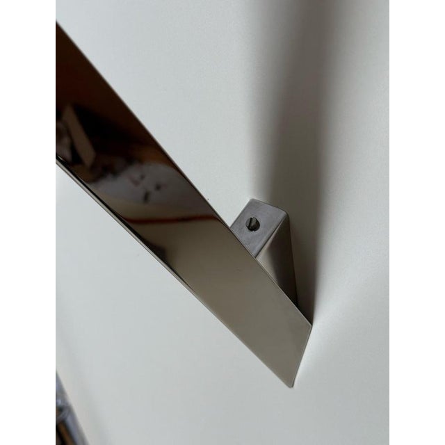 1970s Minimalist Chrome Wall Lights from Kalmar, Austria, 1970, Set of 2 For Sale - Image 5 of 16