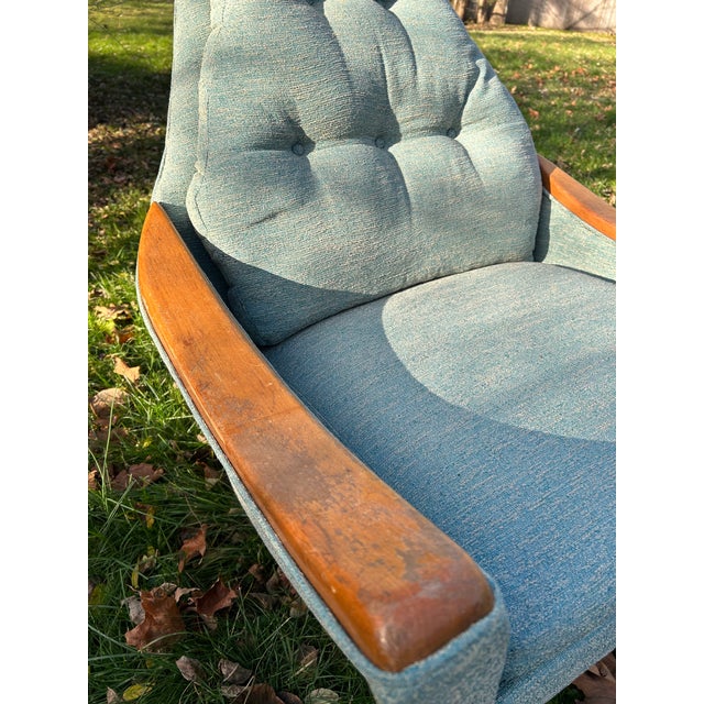 1960s 1960s Adrian Pearsall for Craft Associates Mid Century High Back Lounge Chair For Sale - Image 5 of 9