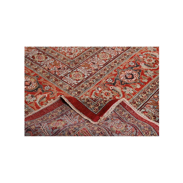 Traditional Antique Persian Tabriz Area Rug 13x18 For Sale - Image 3 of 6