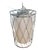 Weir's Furniture - Hanging Circular Metal Cage Light Fixture (20"l X 13"w) - Model# P-1075 - Brand New, Never Opened For Sale