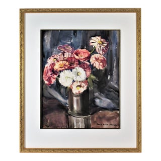 Sara Ethel Kolb Danner, Flowers in a Vase, Circa 1950 For Sale