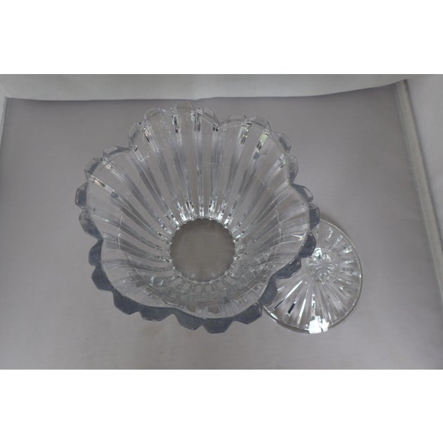 Cut Glass Lidded Ice Bucket/Candy Dish /Decorative Bowl For Sale - Image 4 of 5