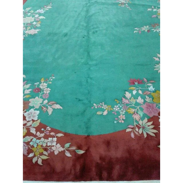 Early 20th Century Antique Chinese Peking Rug - 9′ × 12′ For Sale - Image 4 of 7