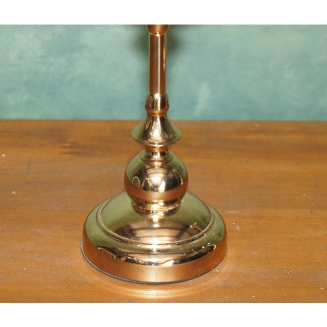 Brass Finish an Glass Candleholders, Set of 4 For Sale - Image 12 of 17