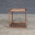 Porada Solid walnut Canaletto accent table available from showroom display. (Tray not included.) DIMENSIONS — width: 18”...