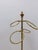 This elegant vintage brass Regency style freestanding towel and scarf rack is a refined and practical bathroom, dressing...