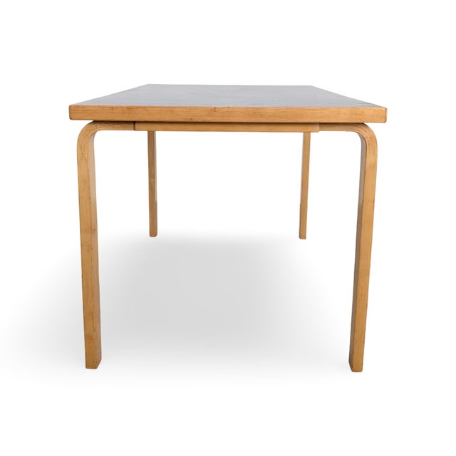 81B Dining Table in Linoleum and Black Birch by Alvar Aalto for Artek For Sale - Image 5 of 8