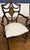 Set of Four Inlaid Shieldback Dining Chairs With Arms - Showroom Samples For Sale - Image 10 of 12
