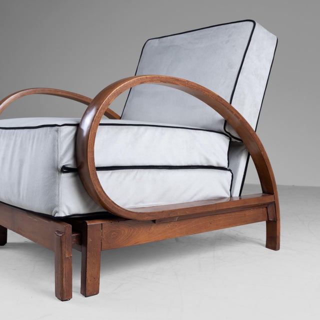 Art Deco Style Convertible Armchair Bed from Cerutti For Sale - Image 16 of 18