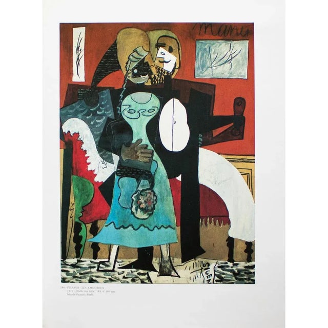 1985 After Pablo Picasso, "The Lovers" Parisian Full-Color Print For Sale In Dallas - Image 6 of 8