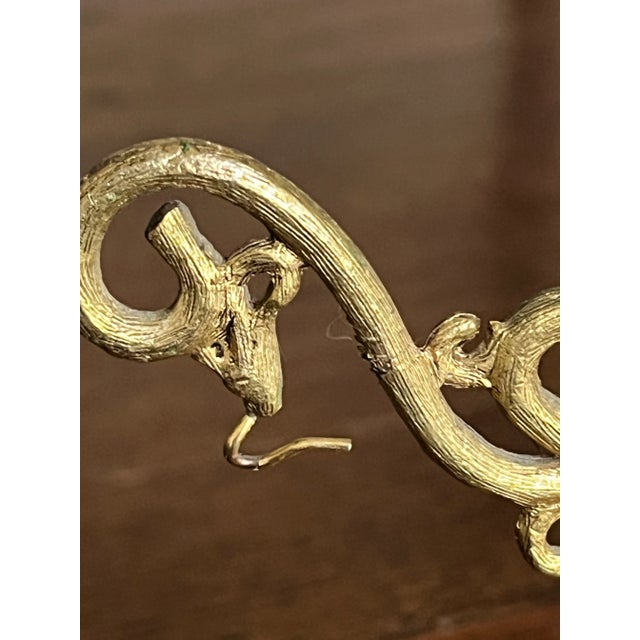 Bronze Vintage Gilt Bronze Pocket Watch Stand in Lamppost Form For Sale - Image 8 of 12