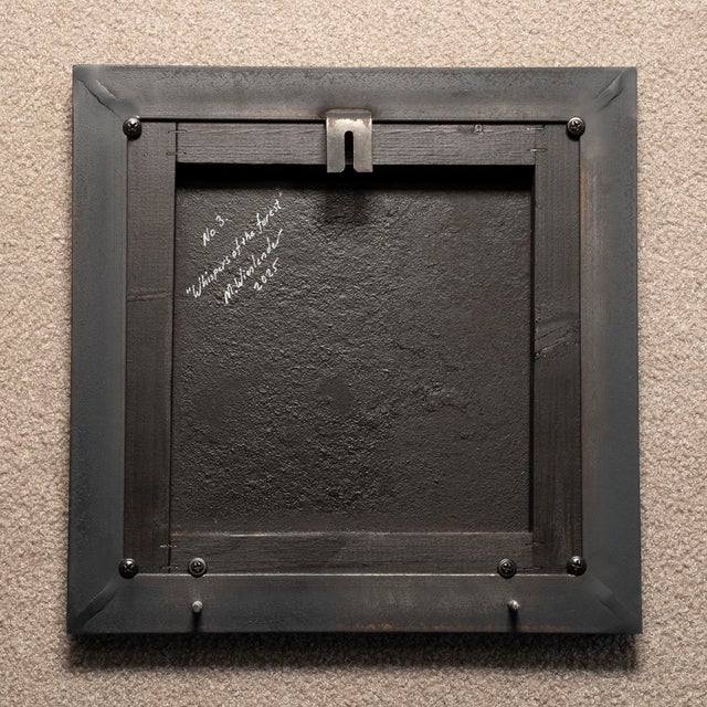 Mats Wieslander, Whispers of the Forest No 3, 2025, Acrylic and Ink on Oxidized Sheet Metal For Sale - Image 4 of 6