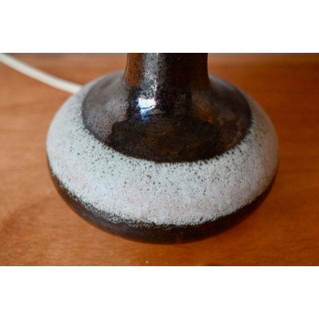 Rustic Vintage Stoneware Table Lamp, 1960s For Sale - Image 3 of 8