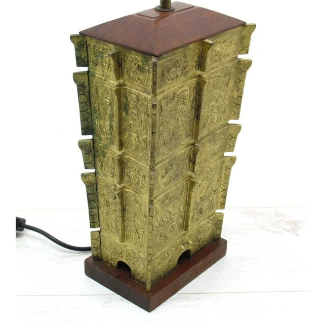 Brown Desk Lamp, China, 1950s For Sale - Image 8 of 10