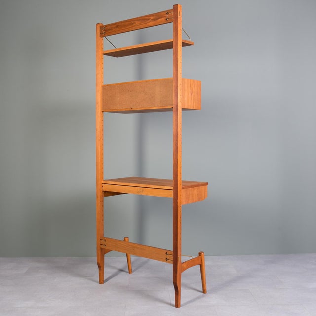 Modular Wall Unit in Teak from Brodrene Jatog Mobelfabrik, 1960s For Sale - Image 9 of 15