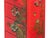 Oriental Bright Red Golden Flower Bird Graphic Drawers Chest For Sale - Image 12 of 13