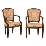 Mid-Century Italian Neoclassical Armchairs For Sale