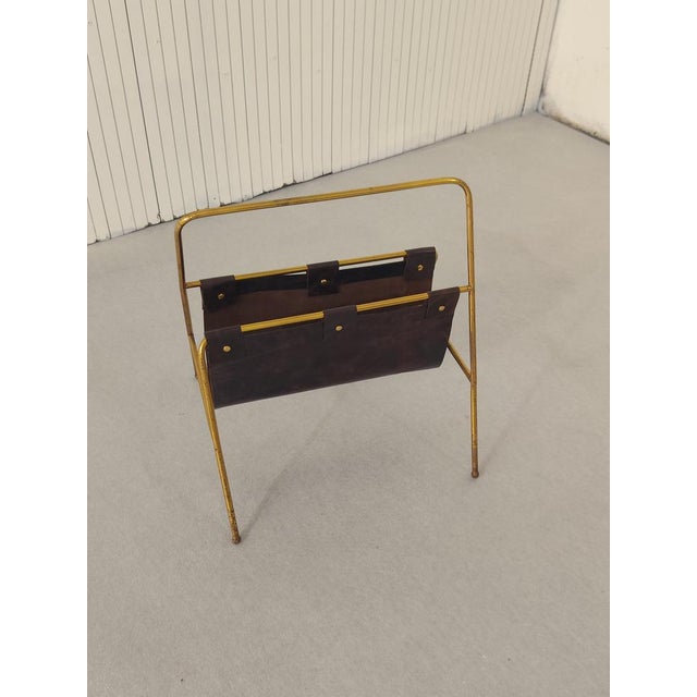 Metal 13007 Magazine Rack by Angelo Lelli for Arredoluce, 1949 For Sale - Image 7 of 7