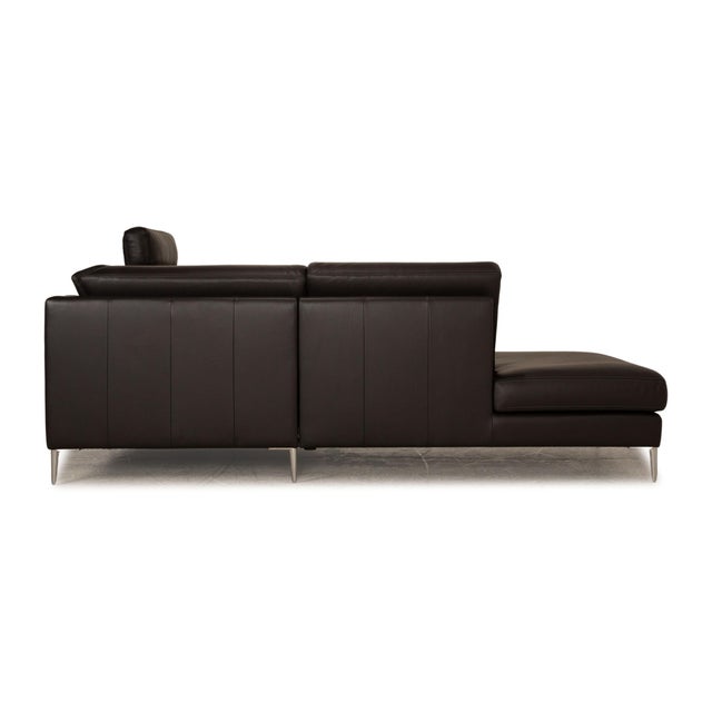 CL 650 Corner Sofa in Anthracite Leather from Erpo For Sale - Image 6 of 9
