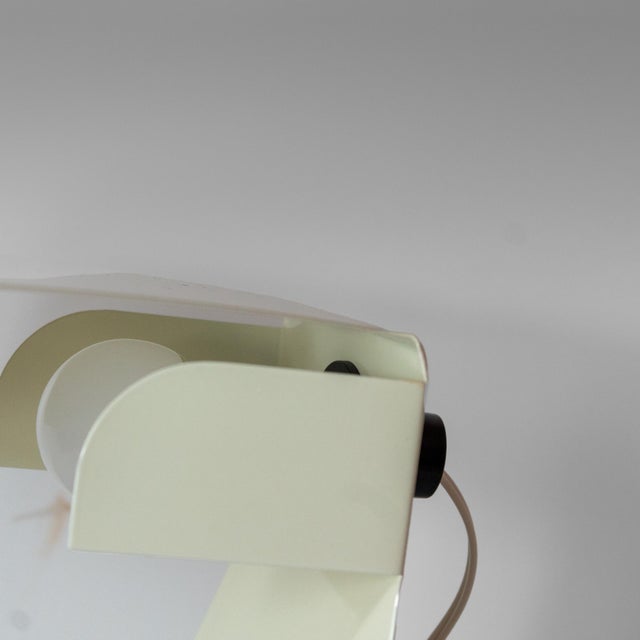 Beige Mid-Century Modern Italian Table Lamp by G. Grego, 1970s For Sale - Image 8 of 14