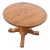 Mid 20th Century Round Antique Oak Side Table For Sale