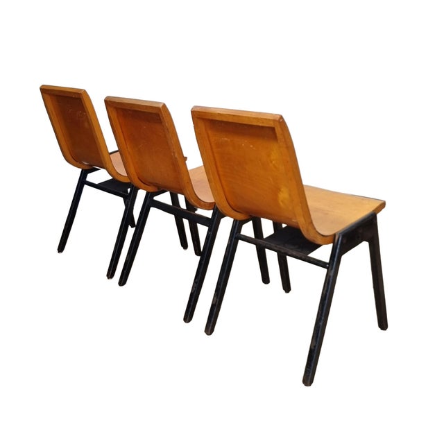 Mid-Century Modern Stacking Chairs from Roland Rainer, Vienna, 1952 For Sale - Image 3 of 18