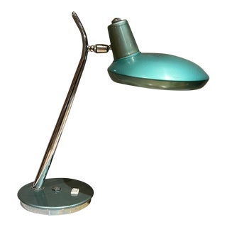 1960s Green Desk Lamp Space Age Boomerang After Luis Pérez De La Oliva Fase For Sale