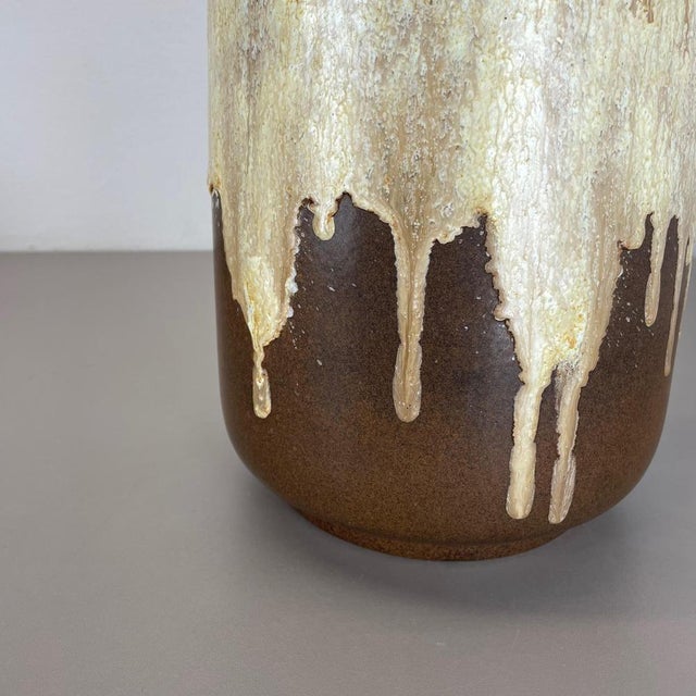 Large Fat Lava Pottery Multi Color Floor Vase from Scheurich, 1970s For Sale - Image 6 of 18
