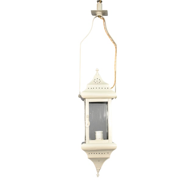 French Toleware Hall Lantern, 1920s For Sale