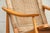 Mid-Century Modern Yugoslavian Woven Rocking Chair & Folding Ottoman | Circa 1960s For Sale - Image 9 of 18