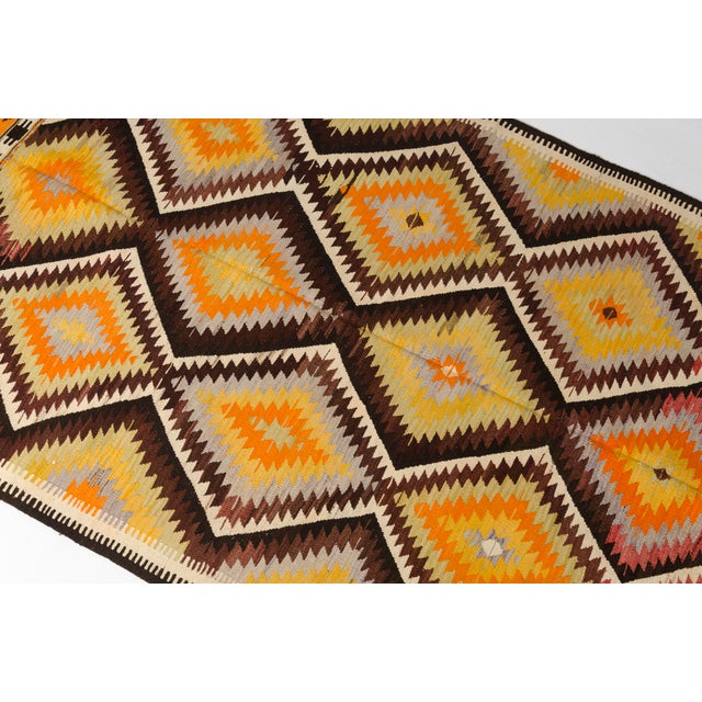 Vintage Handwoven Kilim Rug For Sale - Image 9 of 10