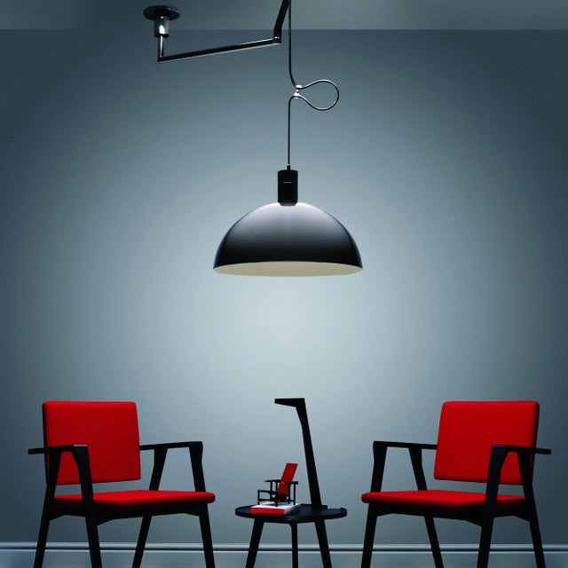 Metal Franco Albini and Franca Helg As41z Pendant Lamp for Nemo in Chrome For Sale - Image 7 of 10