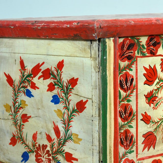 Folk Art Bridal Chest, 1950 For Sale - Image 13 of 16