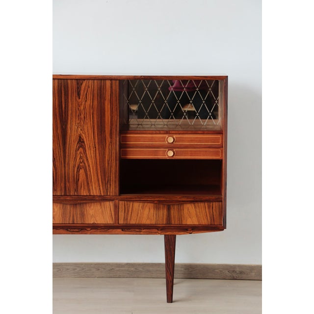 Scandinavian Rosewood Highboard Design by E.W. Bach, 1960s For Sale - Image 9 of 18