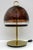 Brown Mid-Century Italian Murano Glass and Brass Table Lamp from Leucos, 1970s For Sale - Image 8 of 8